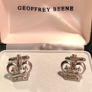 GEOFFREY BEENE CROWN CUFF LINKS